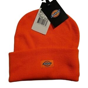 B2G1F- Dickies Men's Beanie, Flor Orange
